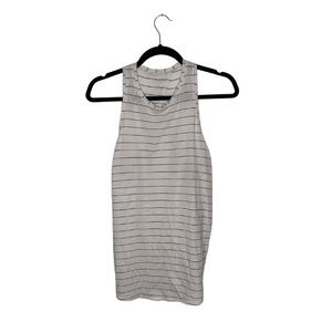 Lululemon Women’s Top All Tied Up Tank White Black Striped Size 8